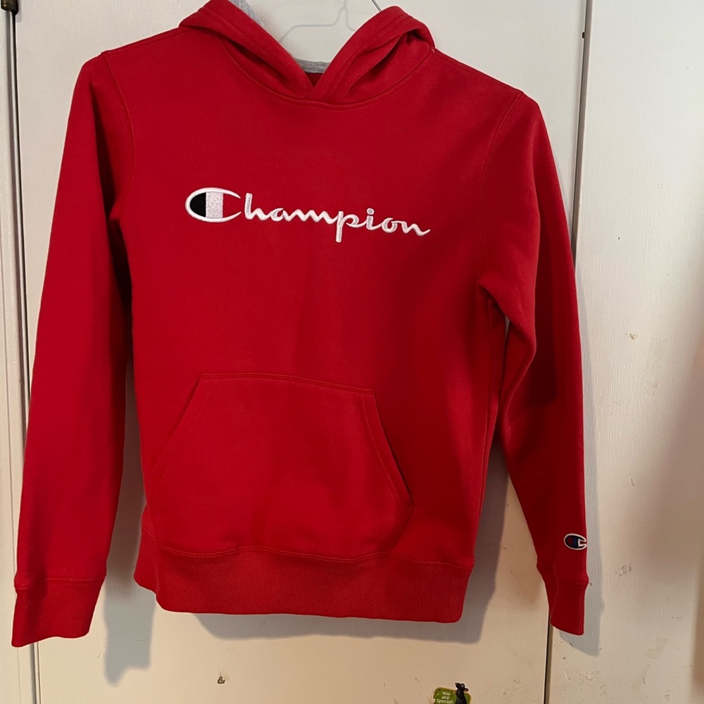 Boys large Champion hoodie large.